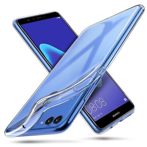 Alogy Silikonhülle Hülle für Huawei Y9 2018 transparent