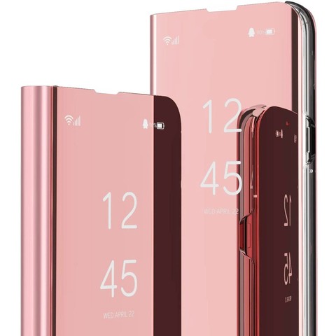 Alogy Smart Clear View Cover Flip Case für Samsung Galaxy A52s 5G / A52 4G / 5G Rosa