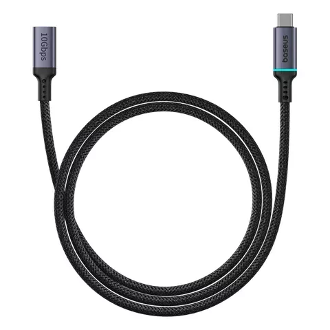 Baseus High Definition Series USB-C (männlich) / USB-C (weiblich) 10 Gbit/s-Kabel 1 m – Schwarz