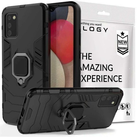 Etui Alogy Stand Ring Armor für Samsung Galaxy A02s/ A03s 164 mm schwarz