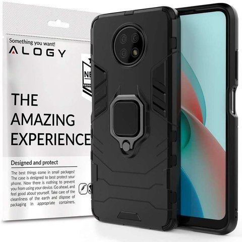 Etui Alogy Stand Ring Armor für Xiaomi Redmi Note 9T/ 9T 5G schwarz