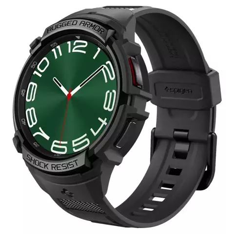 Etui Spigen Rugged Armor „Pro“ für Samsung Galaxy Watch 6 Classic (47 mm) schwarz