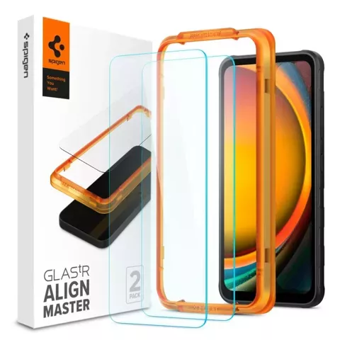 GEHÄRTETES GLAS SPIGEN ALM GLAS.TR 2ER-PACK GALAXY XCOVER 7 KLAR