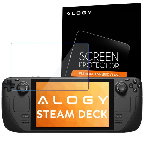 Gehärtetes Glas 9H Alogy Displayschutz für Steam Deck Konsole