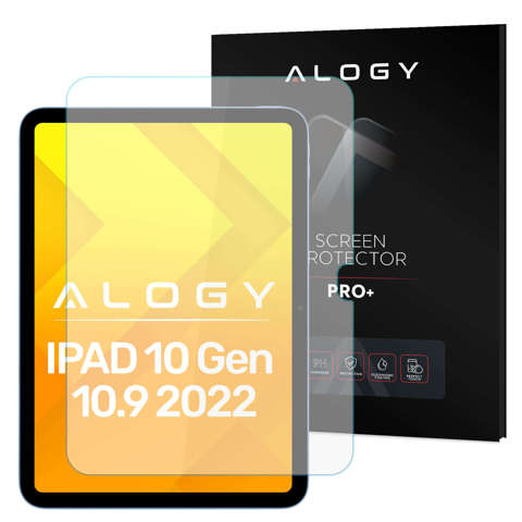 Gehärtetes Glas für Apple iPad 10.9 10 Gen 2022 (A2696/A2757/A2777) Alogy Displayschutz Pro 9H-Loch-Displayschutz