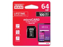 GoodRam micro SDXC 64 GB UHS-I-Speicherkarte der Klasse 10