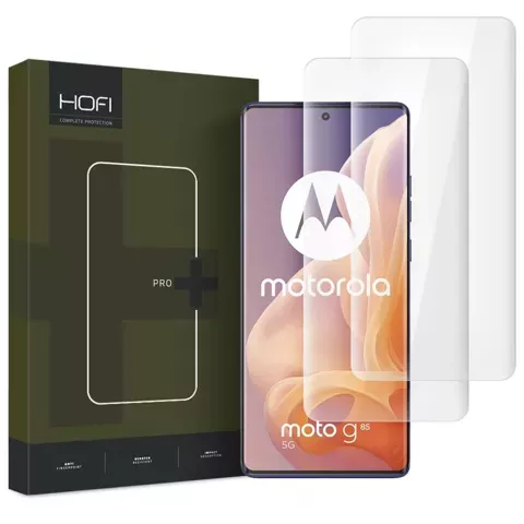 Hofi UV Glass Pro 2er-Pack gehärtetes Glas Motorola Moto G85 5G klar