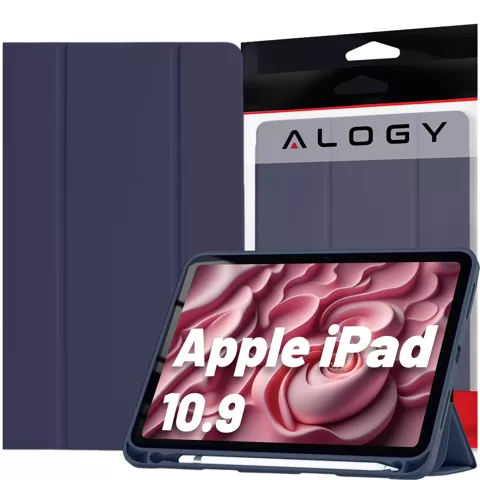 Hülle für Apple iPad 10. Generation. 10,9" 2022 Tablet-Hülle Alogy Smart Case Stifthalter Marineblau