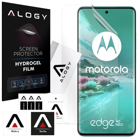 Hydrogelfolie für Motorola Edge 40 Neo, schützender Handy-Displayschutz Alogy Hydrogelfolie