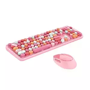 MOFII Sweet 2.4G kabelloses Tastatur-Maus-Set (pink)