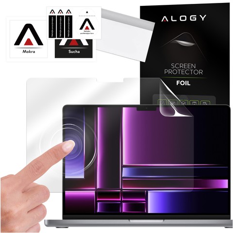 Matte Displayschutzfolie für MacBook Pro 14 (2023–2021). Alogy Displayschutzfolie
