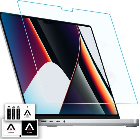 Matte Displayschutzfolie für MacBook Pro 16 2023 2021 Alogy Displayschutzfolie mit Anti-Blau-Filter