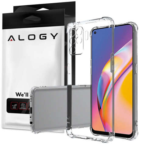 ShockProof Alogy Armor Case für Oppo Reno 5 Lite/ A94 4G/ F19 Pro Transparent