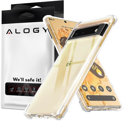 ShockProof Alogy Silicone Armor Case für Google Pixel 6 Transparent