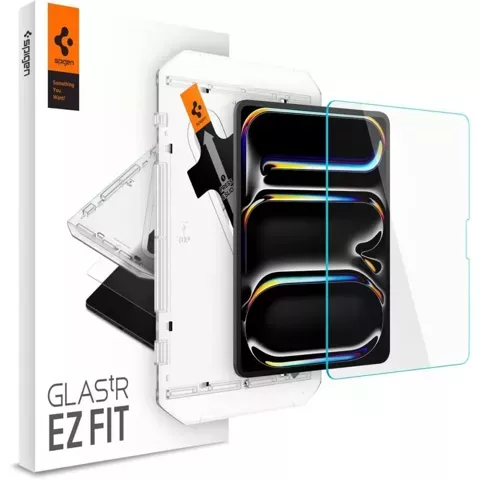 Spigen Glas.tR „EZ Fit“ gehärtetes Glas für Apple iPad Pro 13 7/2024 Klar