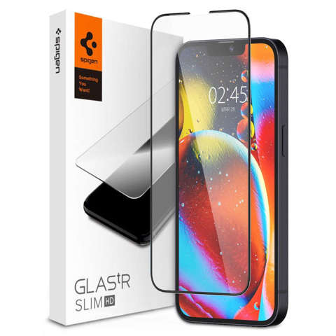 Spigen Glas.tR Slim FC Glas für die Hülle für Apple iPhone 13 Pro Max / 14 Plus Schwarz