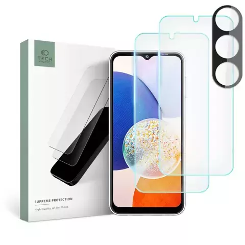 Supreme Set Panzerglas für Samsung Galaxy A14 5G Klar