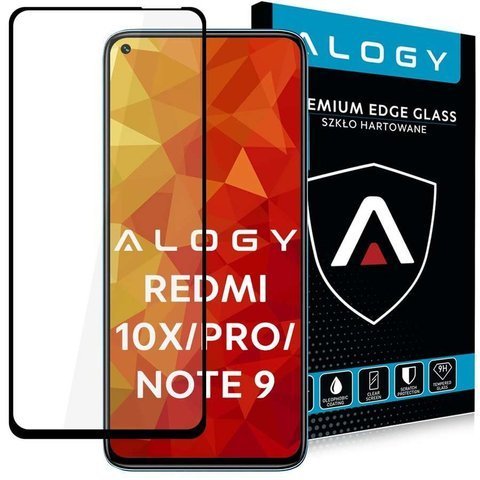 Szkło Alogy Full Glue Hüllenfreundlich für Xiaomi Redmi 10X/ 10X Pro/ Note 9