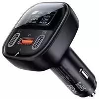 Acefast Autoladegerät 101W 2x USB Typ C / USB, PPS, Power Delivery, Quick Charge 4.0, AFC, FCP schwarz (B5)