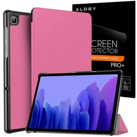 Alogy Book Cover Hülle für Samsung Galaxy Tab A7 10.4 T500 / T505 Pink Alogy Glas