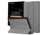 Alogy Book Cover für Lenovo Tab M10 10.1 TB-X605 Graues Glas