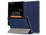 Alogy Book Cover für Lenovo Tab M10 10.1 TB-X605 Marineblaues Glas