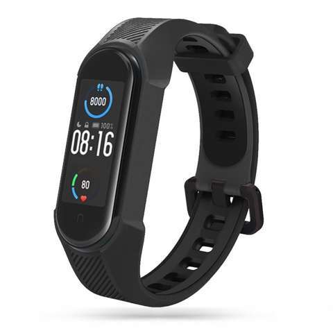 Armour Sportband für Xiaomi Mi Smart Band 5/6/6 NFC / 7 Schwarz