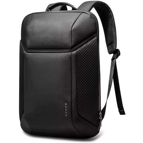 Bange wasserdichter Rucksack, Laptoptasche, 15,6 Zoll, Stadtreisender, 47,5 x 30 x 15 cm, für Arbeit, Schule, Flugzeug, Herren, Damen, Schwarz