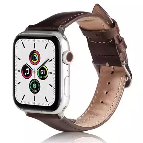 Beline Smartwatch Lederarmband für Apple Watch 42/44/45/49mm braun/braun