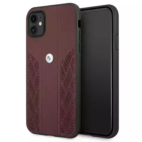 Etui BMW BMHCN61RSPPR für Apple iPhone 11/ Xr Hardcase Leather Curve Perforate