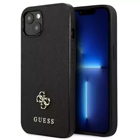 Etui Guess GUHCP13SPS4MK für Apple iPhone 13 Mini 5,4" Czarny/Black Hardcase Saffiano 4G Small Metal Logo