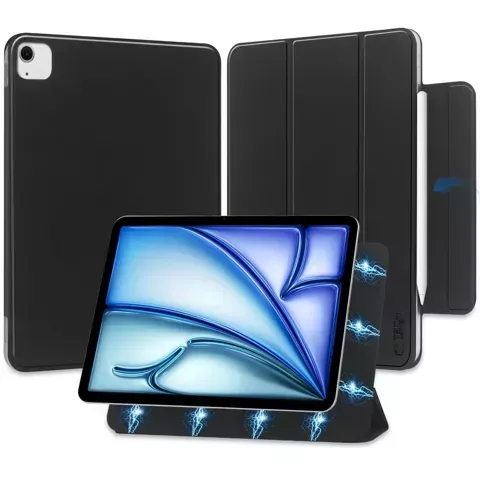 Etui Smartcase Magnetic für Apple iPad Air 13 2024 Schwarz