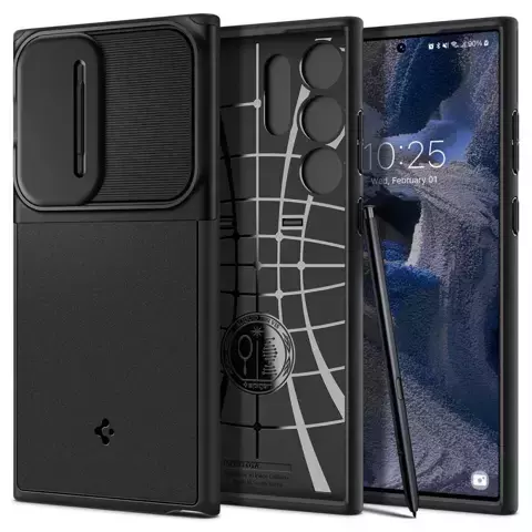 Etui für Spigen Optik Armor für Samsung Galaxy S23 Ultra Black