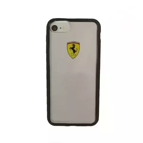 Etui na telefon Ferrari Hardcase iPhone 7/8 /SE 2020 / SE 2022 transparent/schwarz