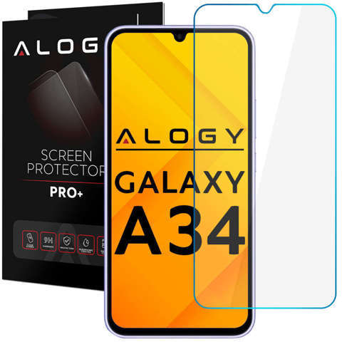 Flacher 9H Alogy Screen Protector PRO Displayschutz aus gehärtetem Glas für Samsung Galaxy A34 5G