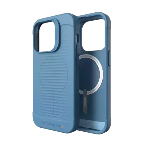 Gear4 Havana Snap - Schutzhülle für iPhone 14 Pro Max, kompatibel mit MagSafe (blau)