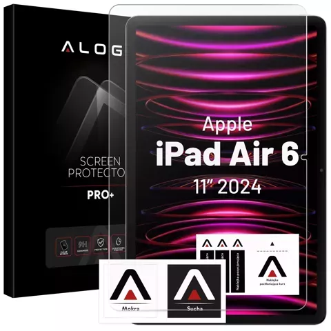 Gehärtetes Glas für Apple iPad Air 6 - 11" 2024 Alogy Displayschutzfolie Pro 9H