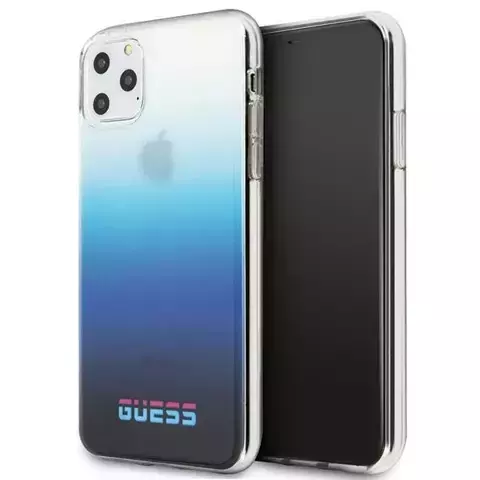 Guess GUHCN65DGCNA iPhone 11 Pro Max niebieski/gradient blue Hard Case California