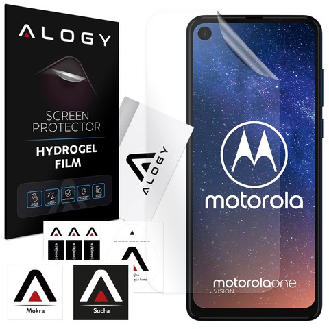 Hydrogelfolie für Motorola One Vision, schützender Handy-Displayschutz Alogy Hydrogelfolie