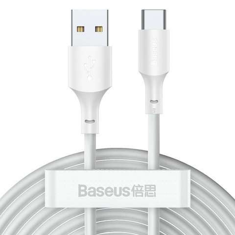 Kabel 1.5m przewód x2 Baseus USB - USB-C Typ C PD QC AFC 40W 5A Weiß