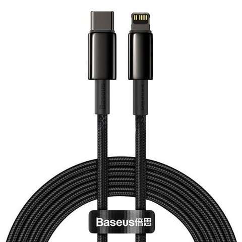 Kabel 1m Baseus przewód USB-C Typ C auf Lightning PD 20W Schwarz