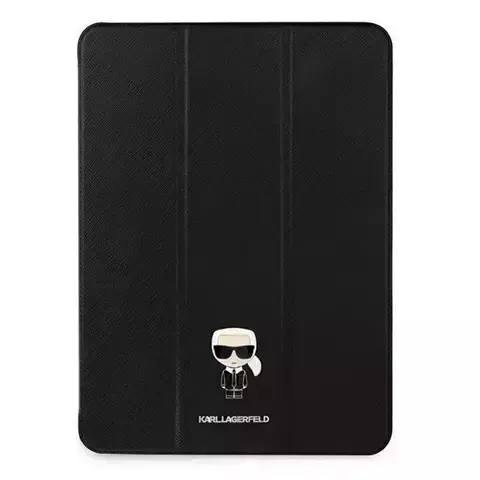 Karl Lagerfeld KLFC12OKMK iPad 12.9" Pro 2021 Buchcover czarny/black Saffiano Karl Iconic