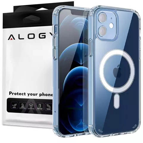 MagSafe Alogy Ultra Slim Mag Case für iPhone 12 / Pro Qi-Ladegeräte Transparent