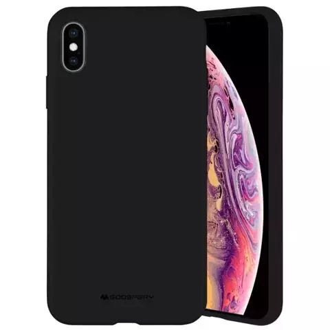 Mercury Silikon-Handyhülle für iPhone 13 Mini schwarz/schwarz