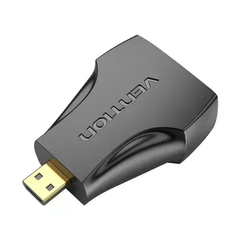 Micro-HDMI-Stecker auf HDMI-Buchse Vention AITB0-Adapter (schwarz)