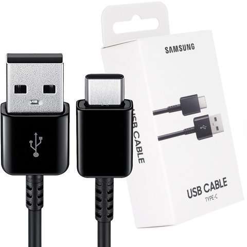 Original Samsung EP-DG930IBEGWW USB zu USB Type-C Kabel Schwarz