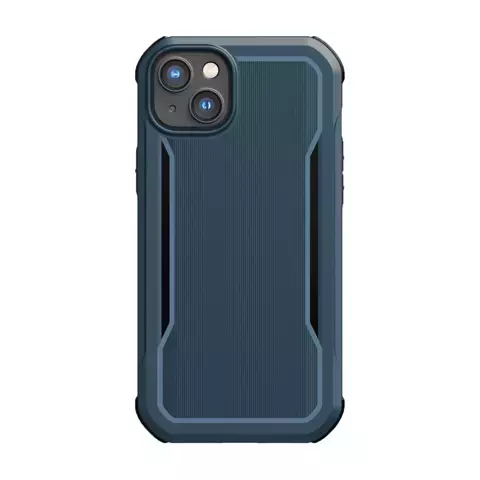 Raptic Fort Case iPhone 14 Plus mit gepanzerter blauer MagSafe-Hülle