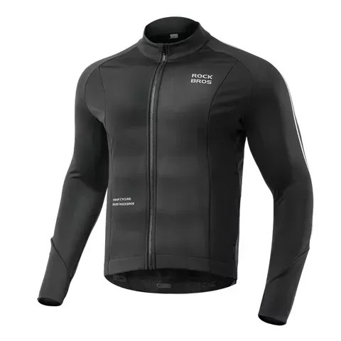 Rockbros 15400002005 Langarm-Radtrikot Herbst/Winter XXL - Schwarz