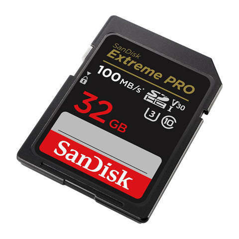 SANDISK EXTREME PRO SDHC 32GB 100/90 MB/s UHS-I U3 Speicherkarte (SDSDXXO-032G-GN4IN)