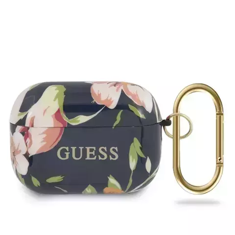 Schutzhülle für Kopfhörer Guess GUACAPTPUBKFL03 für Apple AirPods Pro Cover blau/blau N.3 Flower Collection